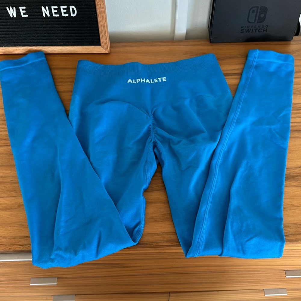 Alphalete Amplify leggings - rapids blue